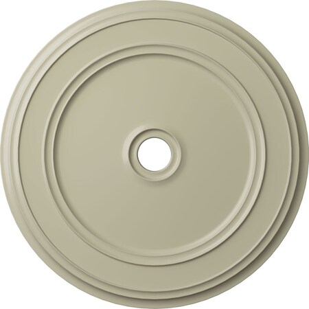 Classic Ceiling Medallion (Fits Canopies up to 5 1/2"), 41 1/8"OD x 4"ID x 2 1/8"P, Clear Yellow